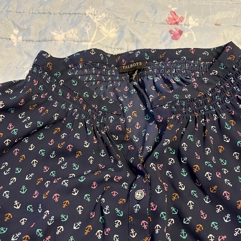 Talbots anchor blouse - Picture 5 of 6